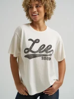 Women's Cursive Logo Tee - Image 4