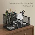Office Paper Organizer HR PA File Holder with Hook and Pen Cup for Workplace Essentials - Image 2