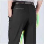 New Design Autumn Mens Casual Pants Thick Loose High Waist Straight Business Fashion Trousers Plus Size 28-40 - Image 2