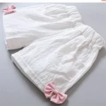 Summer Two Piece Girl Clothes Set Baby Outfit Ruffle Short Sleeve T-shirt Pant 2Pcs Suit Lovely Bow Children Casual Costume A515 - Image 5